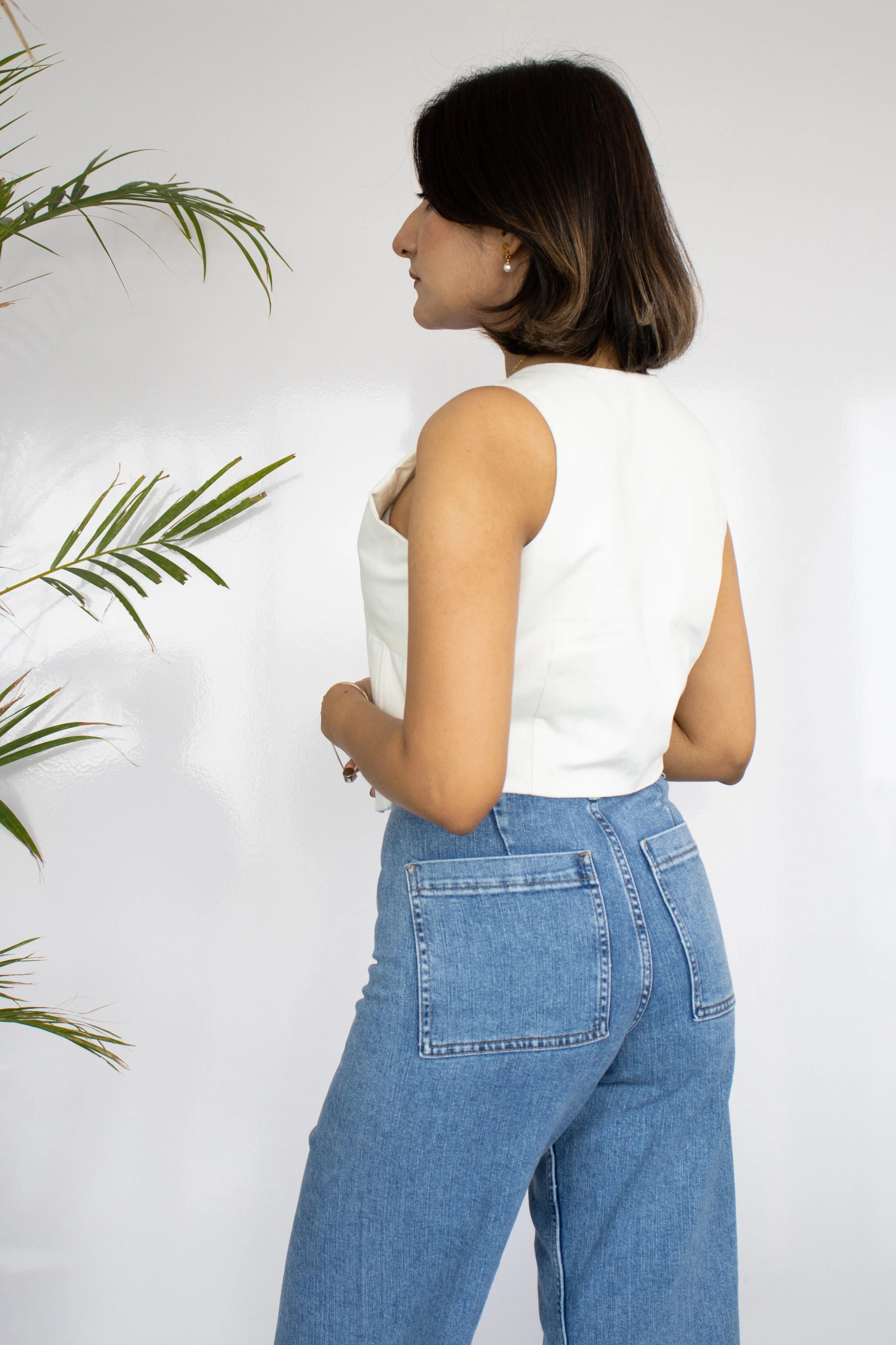 Radost White Corset Top