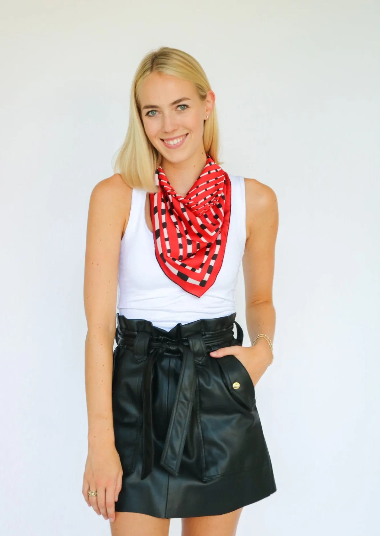 Red   Black Gameday Scarf - Wholesale