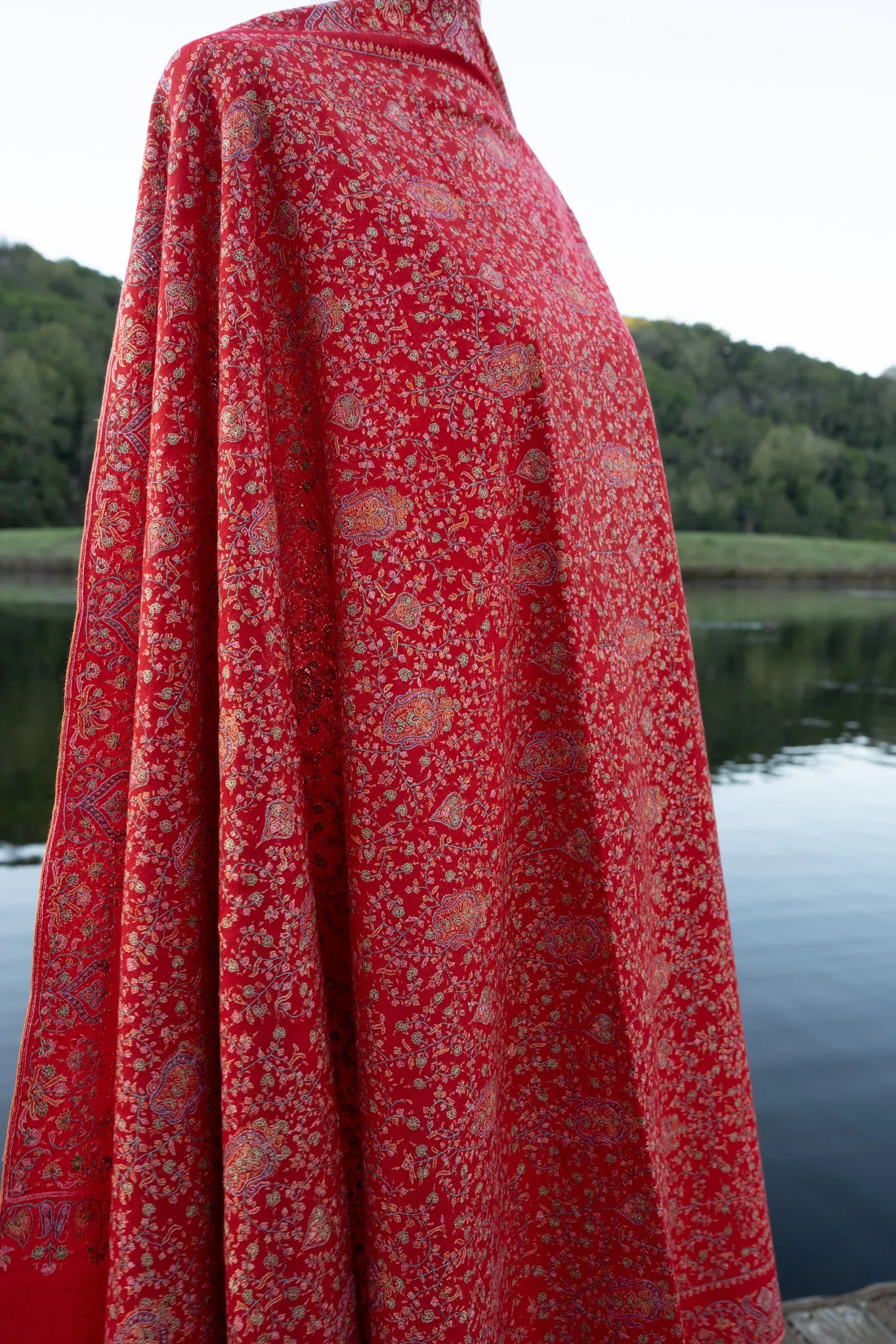 Red Masterpiece Pashmina Shawl
