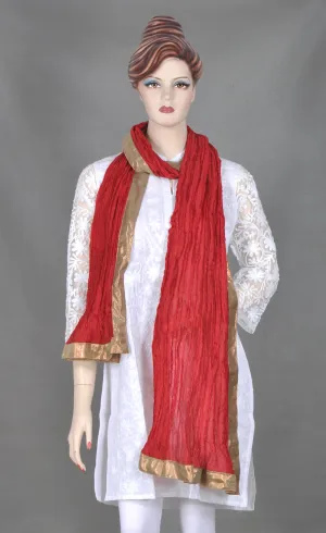 Red Stole with Golden Border