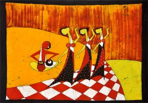 Rejoicing Steps - Cotton Batik Painting