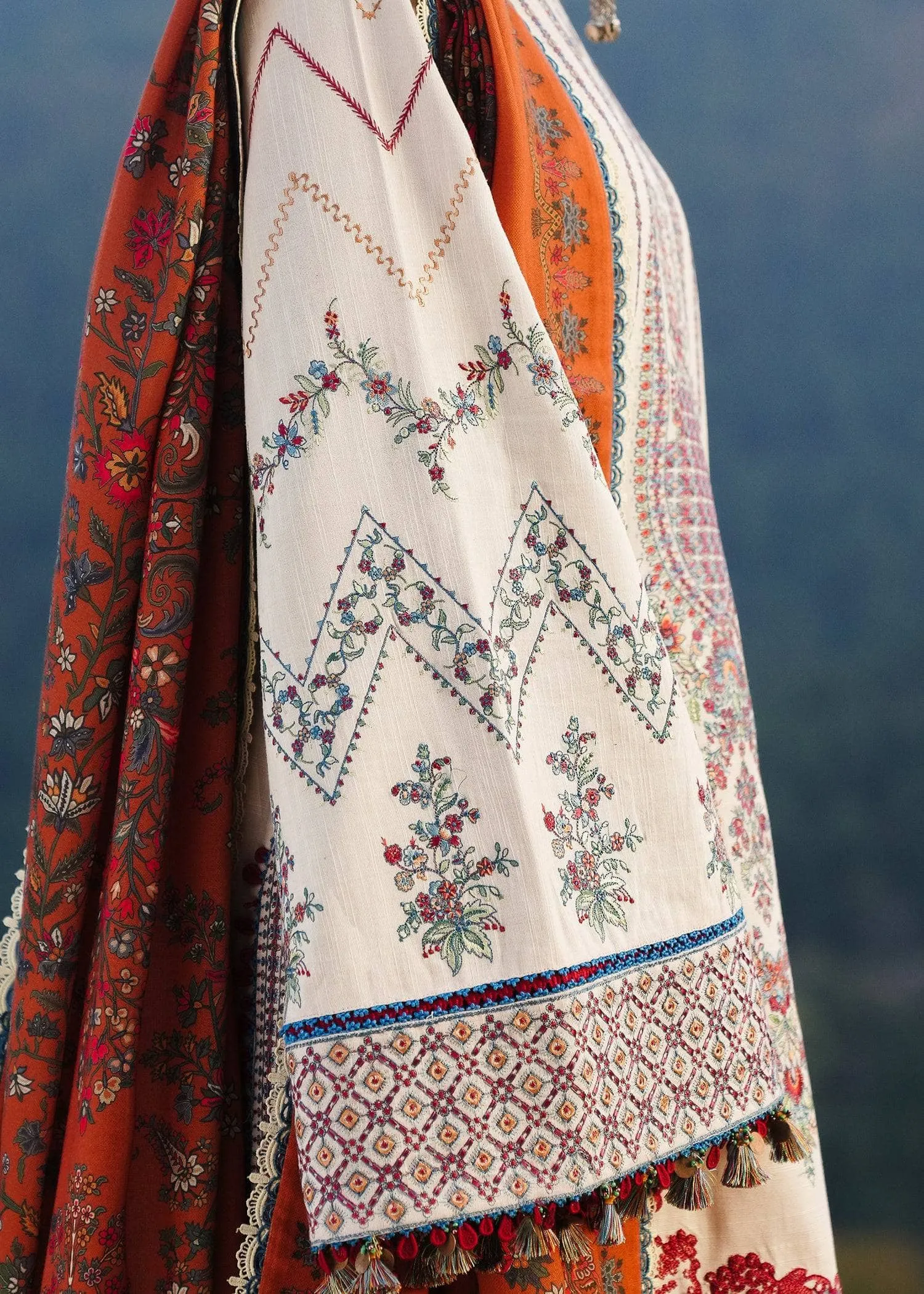 Restocked/Hussain Rehar Winter Shawls/Almas