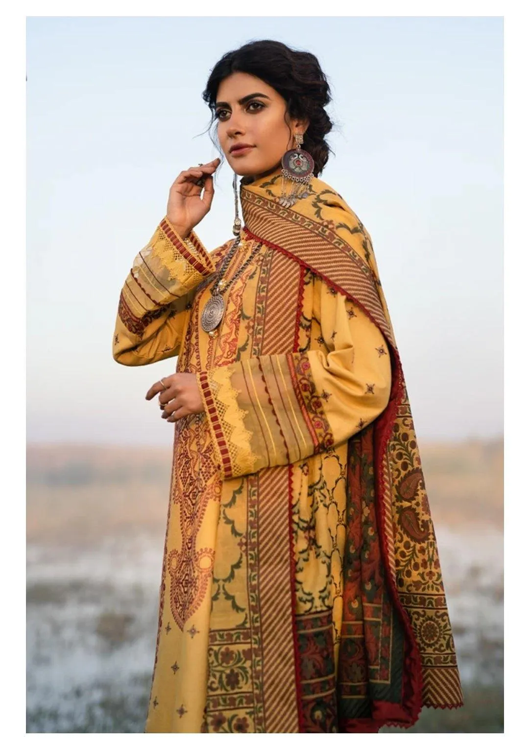 Restocked/Qalamkar Luxury Shawls Collection/KS-02