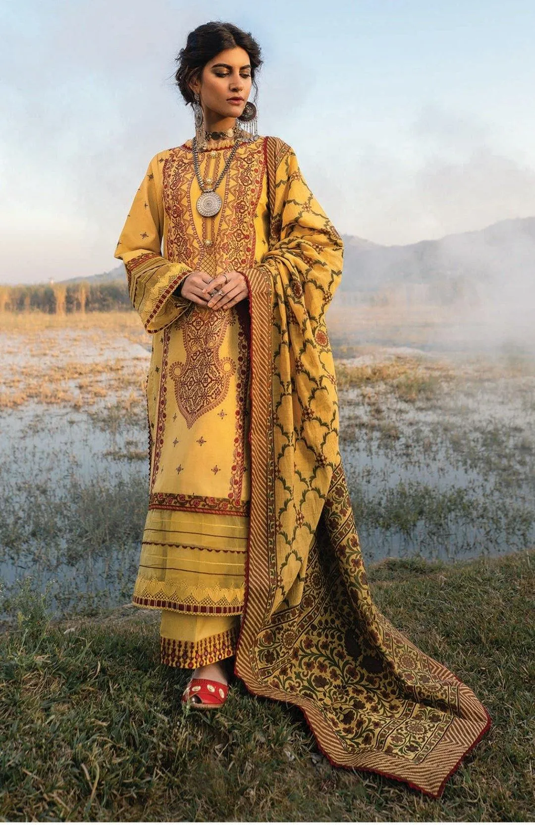 Restocked/Qalamkar Luxury Shawls Collection/KS-02