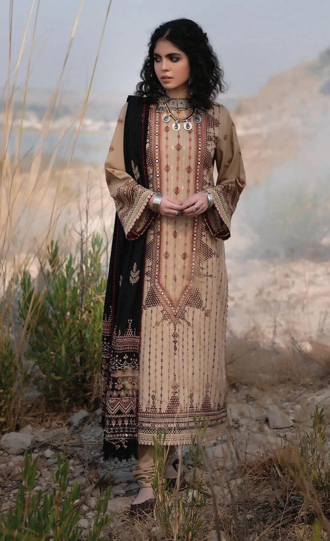 Restocked/Qalamkar Luxury Shawls Collection/KS-08