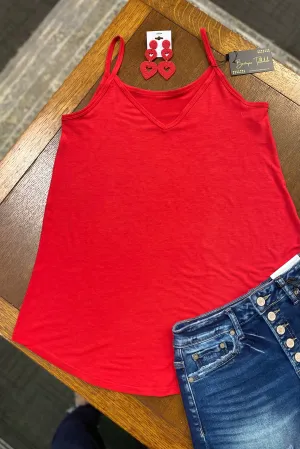 Reversible Cami in Ruby Red