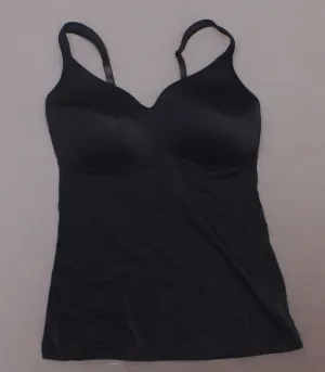 Rhonda Shear Women's Plus Size Everyday Molded Cup Camisole Black 1X