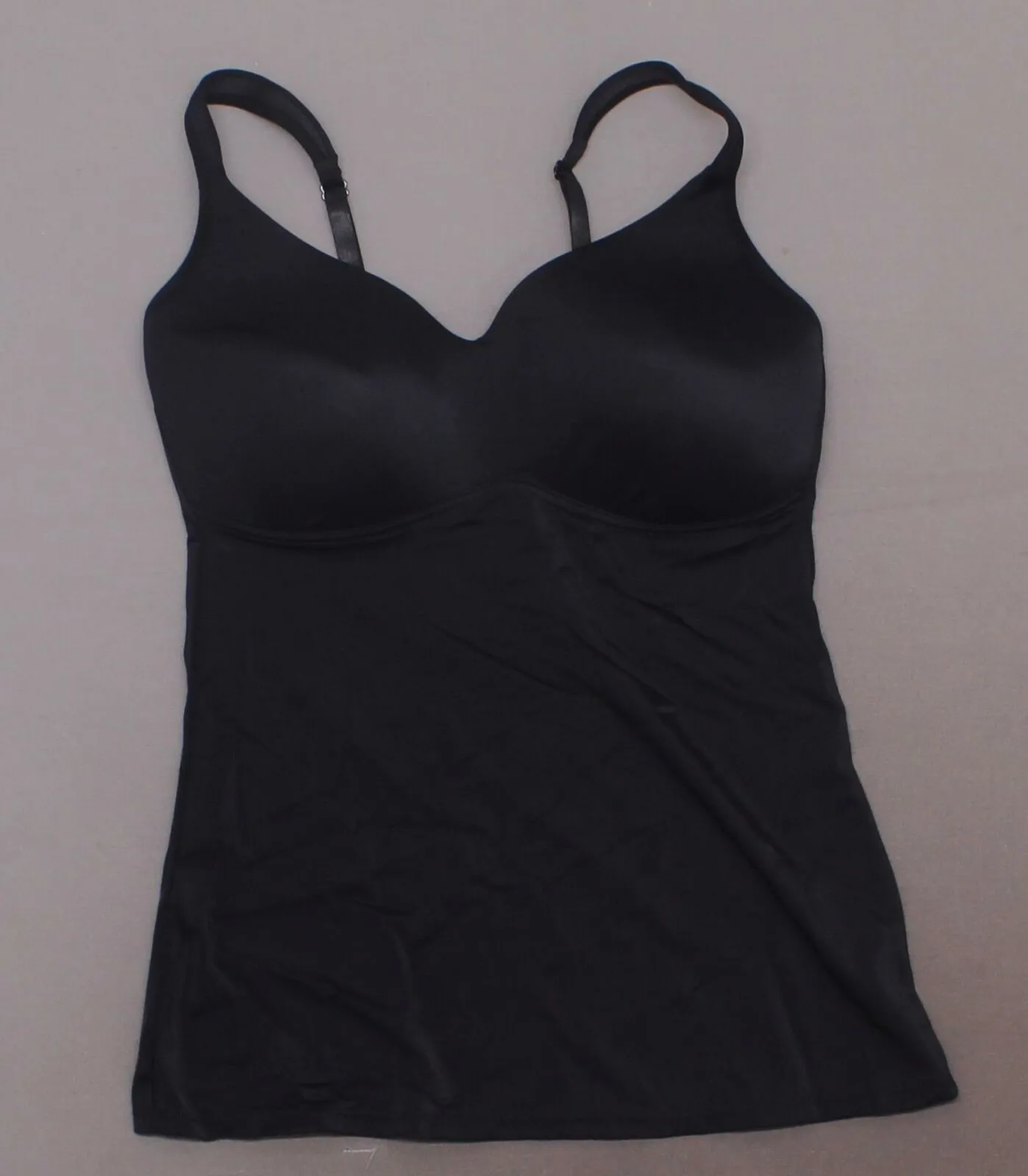 Rhonda Shear Women's Plus Size Everyday Molded Cup Camisole Black 1X
