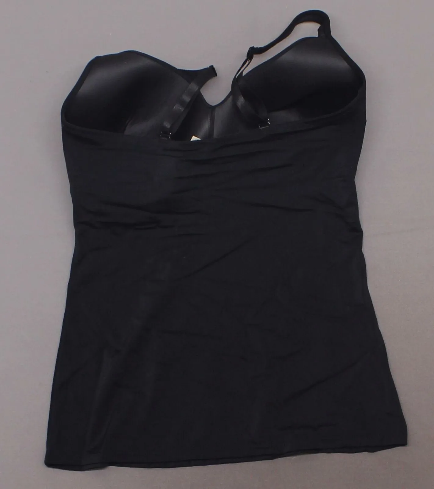 Rhonda Shear Women's Plus Size Everyday Molded Cup Camisole Black 1X