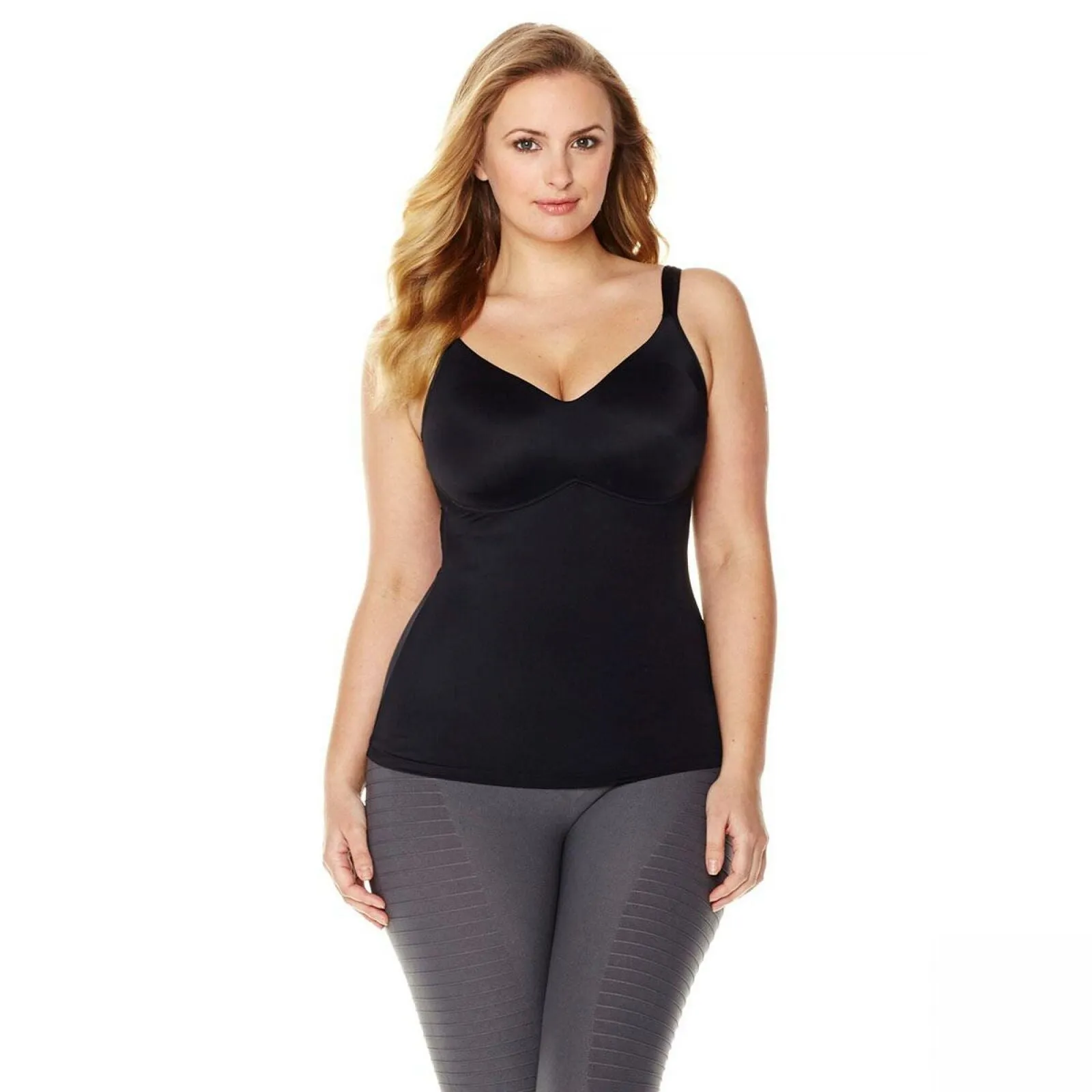 Rhonda Shear Women's Plus Size Everyday Molded Cup Camisole