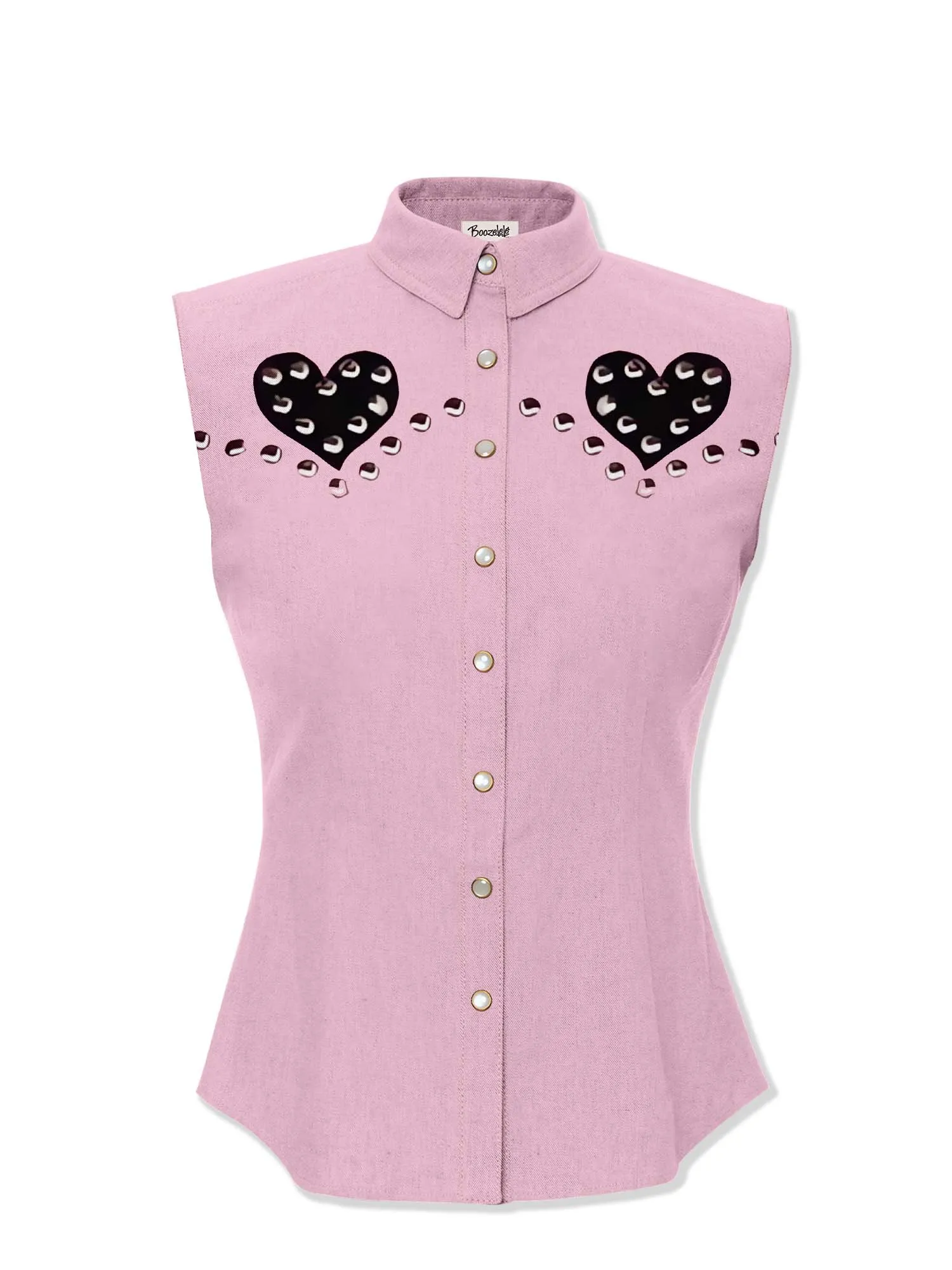 Rivet Love - 100% Cotton Sleeveless Shirt