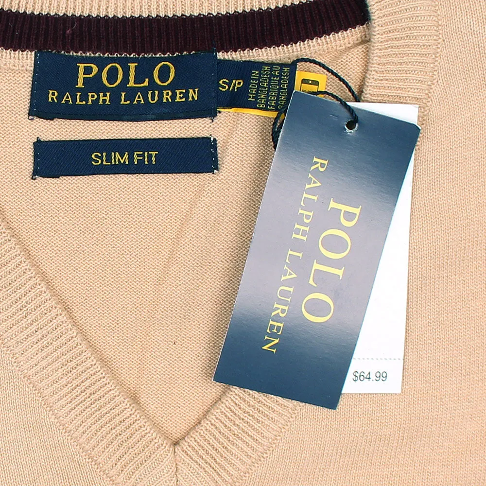 RL Tan Sleeveless Sweater