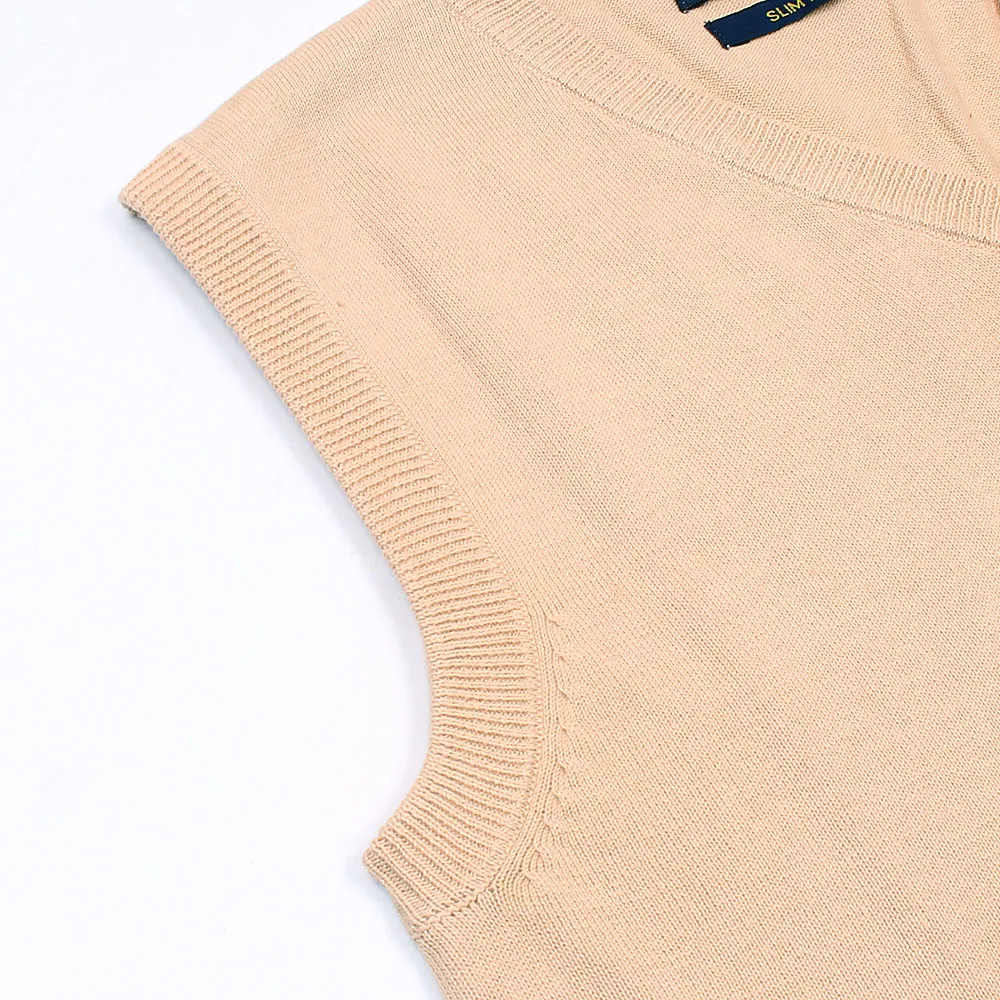 RL Tan Sleeveless Sweater