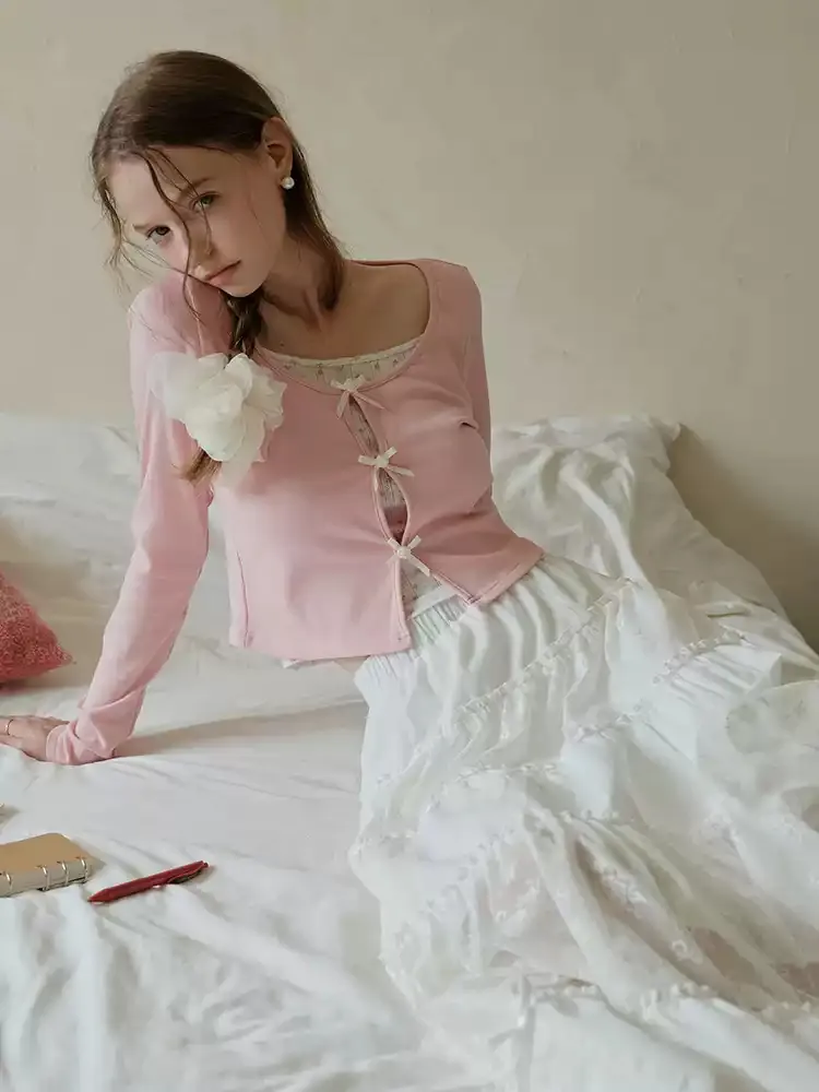 Romantic Ribbon Twin Set