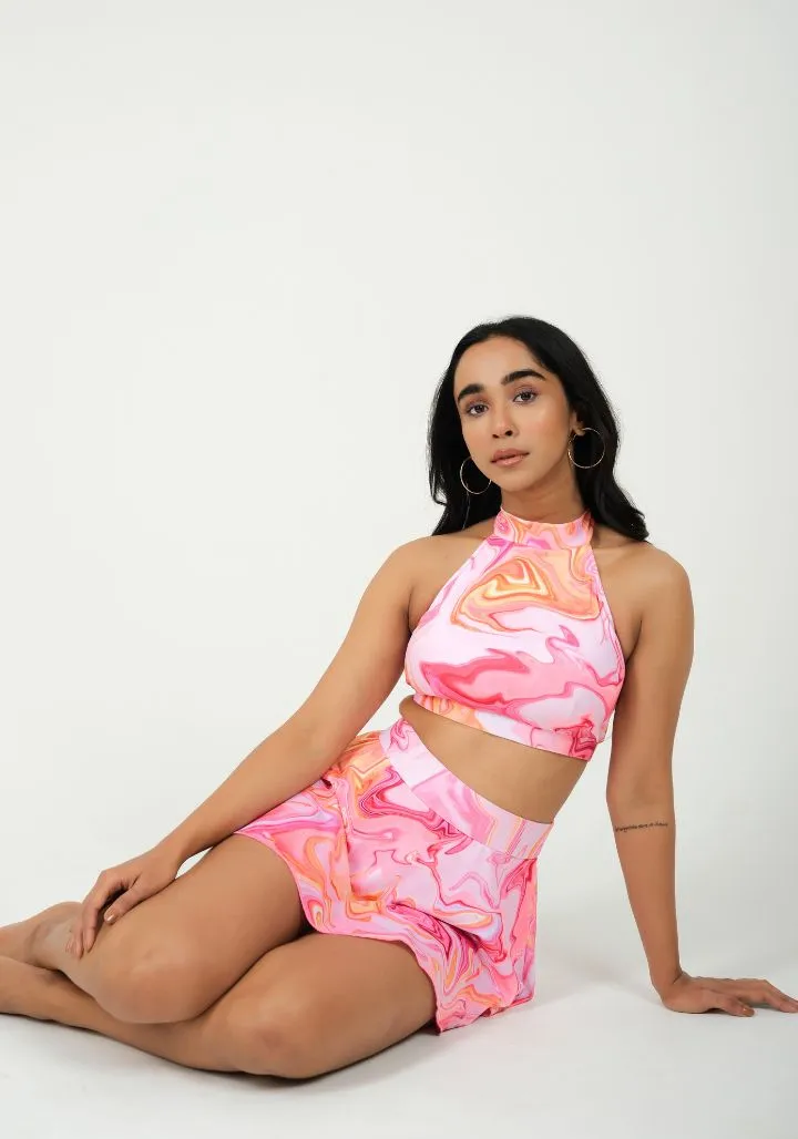 Rose Rhapsody – Skirted Swim Set
