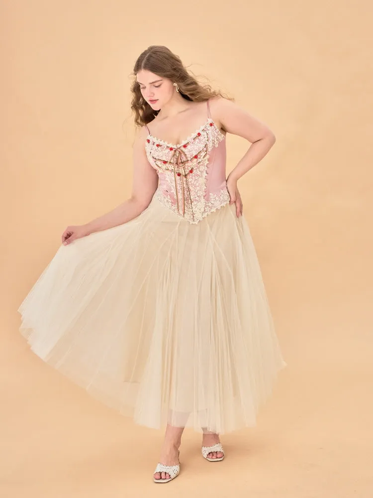 Rosette Bloom Corset Top