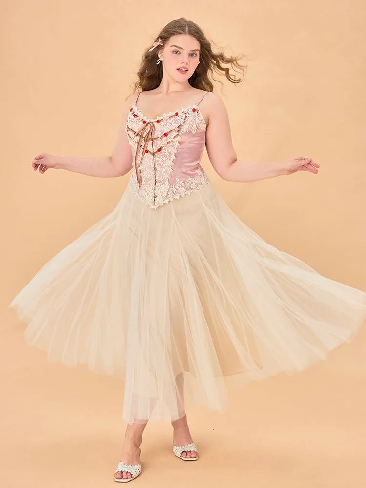 Rosette Bloom Corset Top