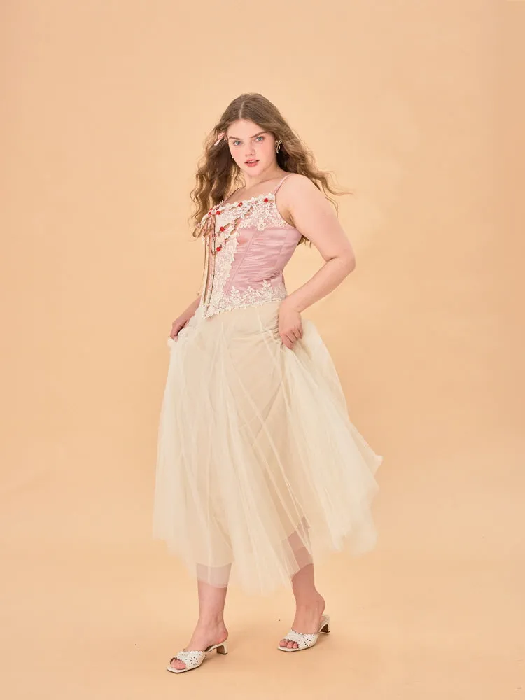 Rosette Bloom Corset Top