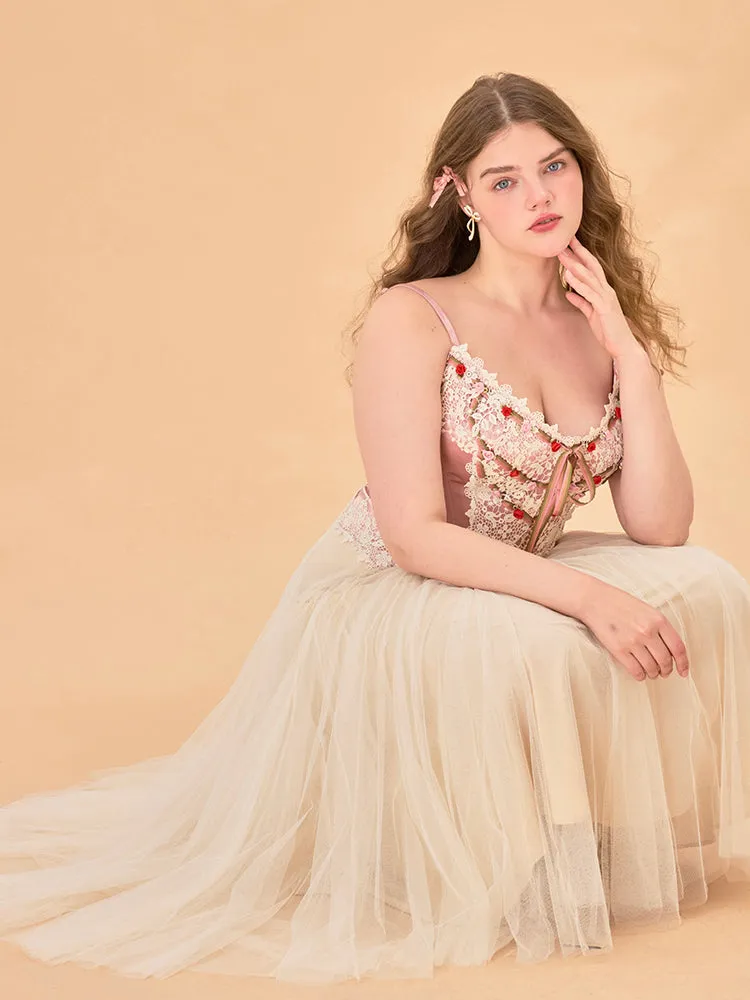 Rosette Bloom Corset Top