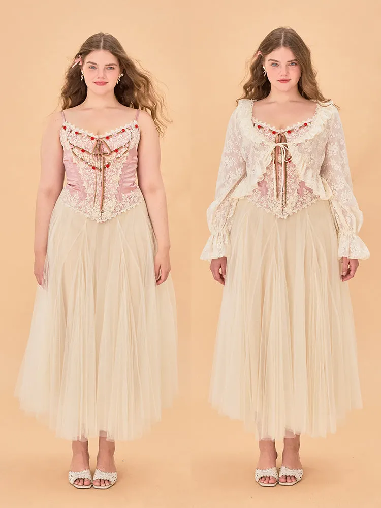 Rosette Bloom Corset Top