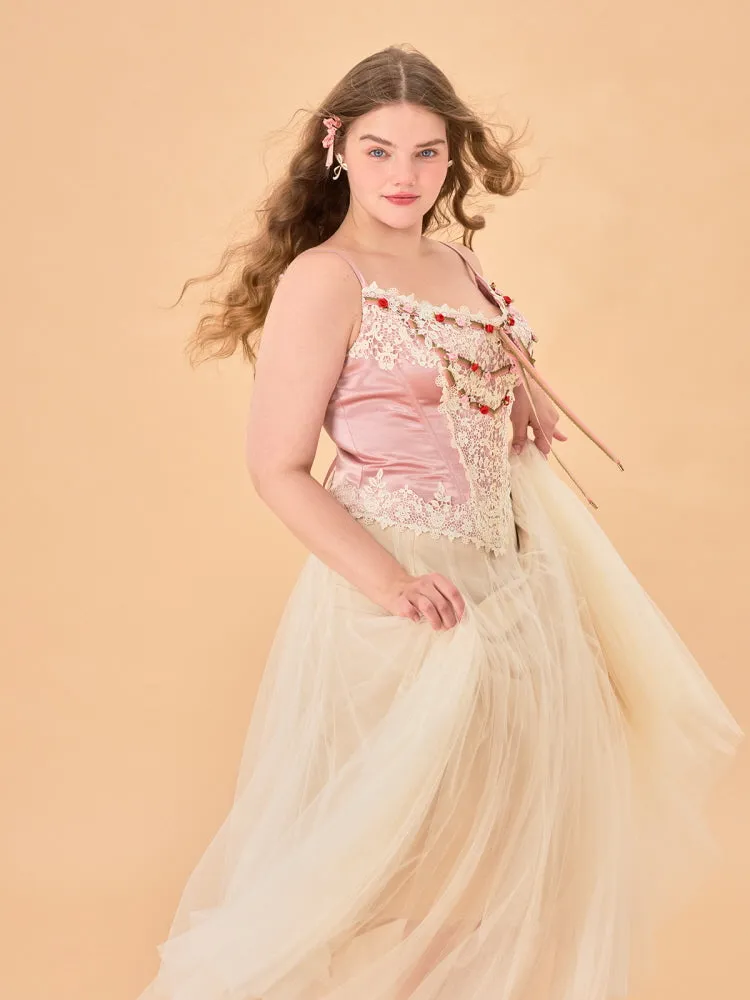 Rosette Bloom Corset Top