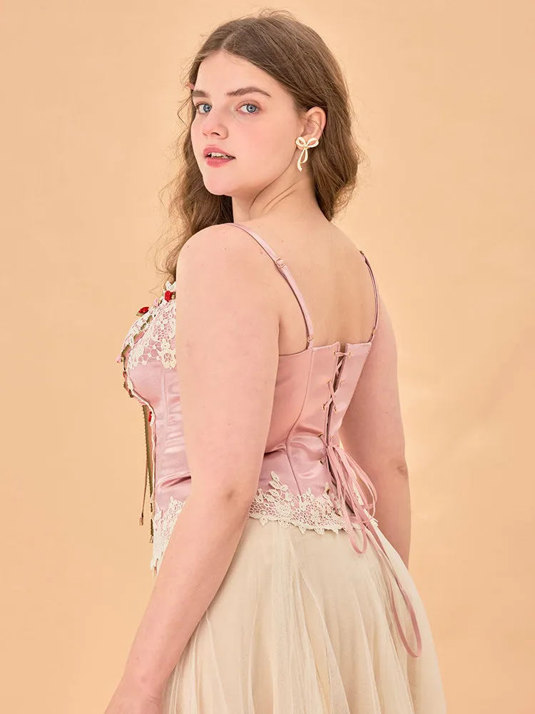 Rosette Bloom Corset Top