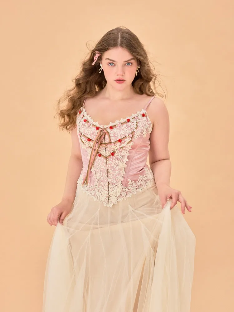 Rosette Bloom Corset Top