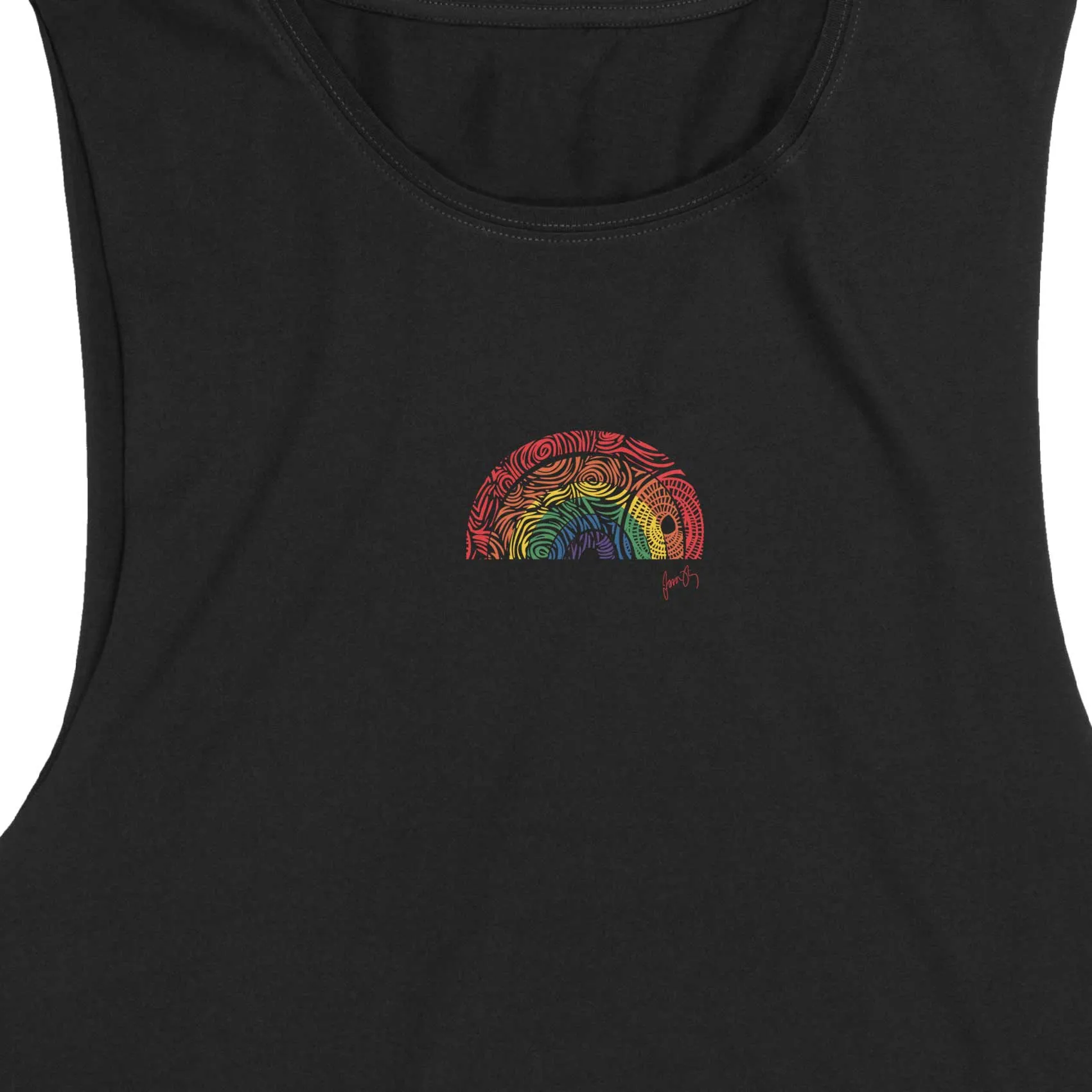 SALE - Women's Tank top, I am - BLACK