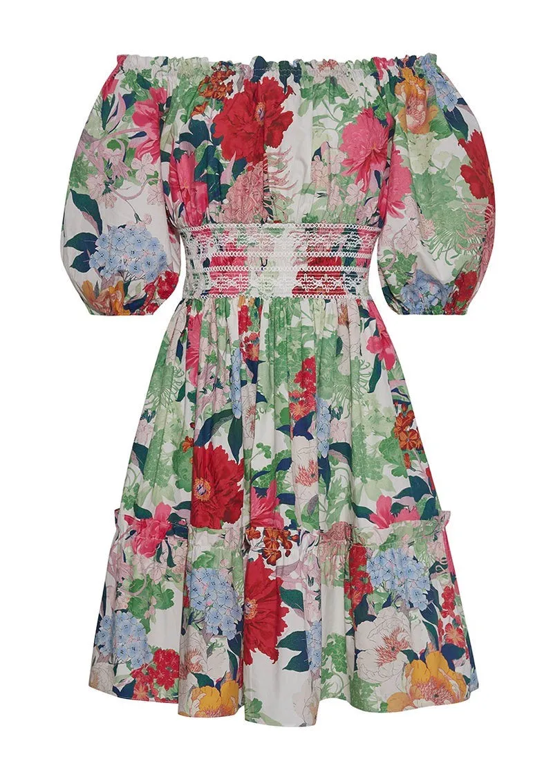 Sally Dress Japanese (Floral Ivory)
