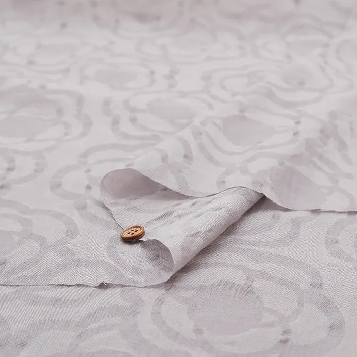 Salt-Shrunk Cotton Single Gauze Fabric - Flower