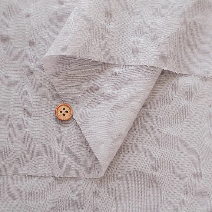 Salt-Shrunk Cotton Single Gauze Fabric - Flower