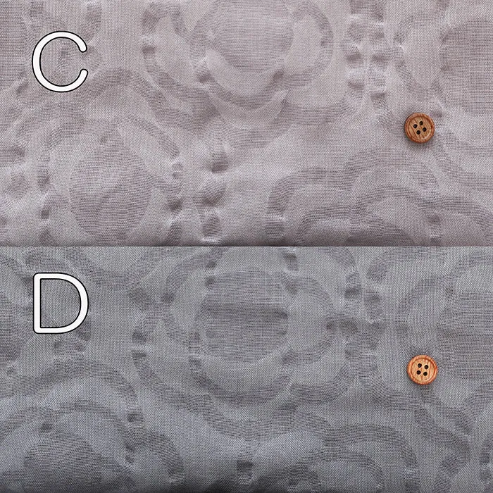 Salt-Shrunk Cotton Single Gauze Fabric - Flower
