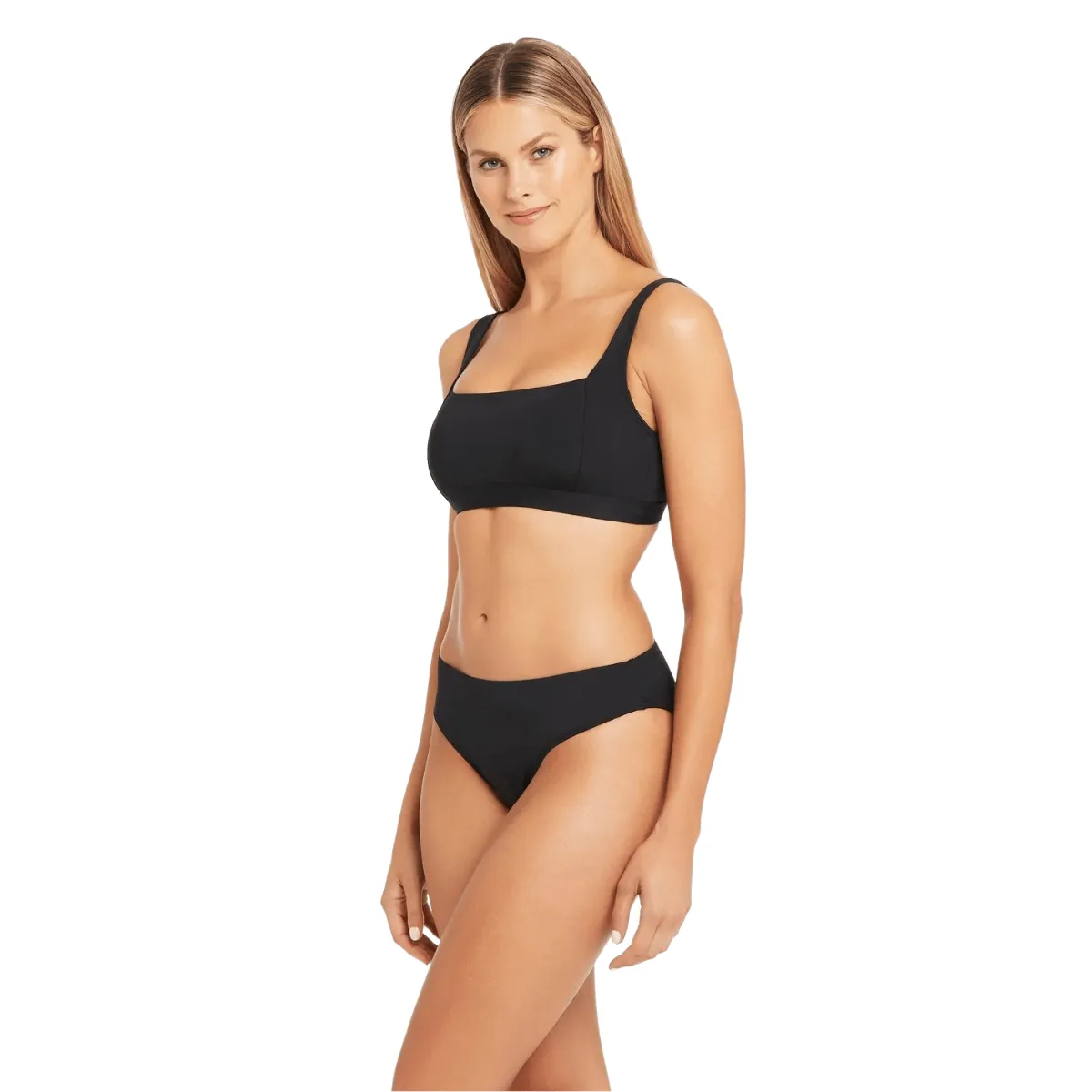 Sea Level Black High Leg Mid Rise Bottom SL4216ECO
