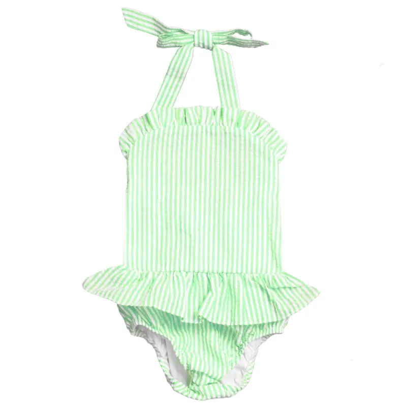 Seersucker Ruffle One Piece Swimsuit *PRE ORDER*