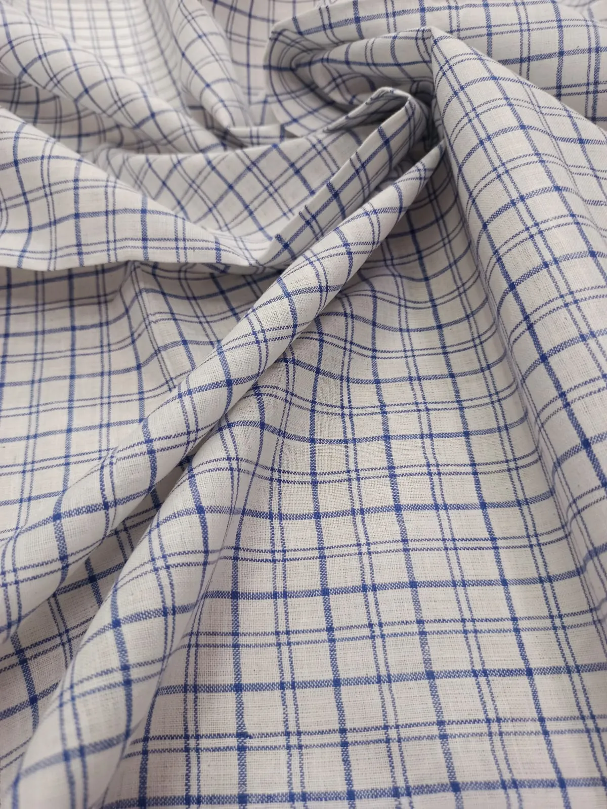 Semi Handwoven Handspun Pure Cotton Fabrics