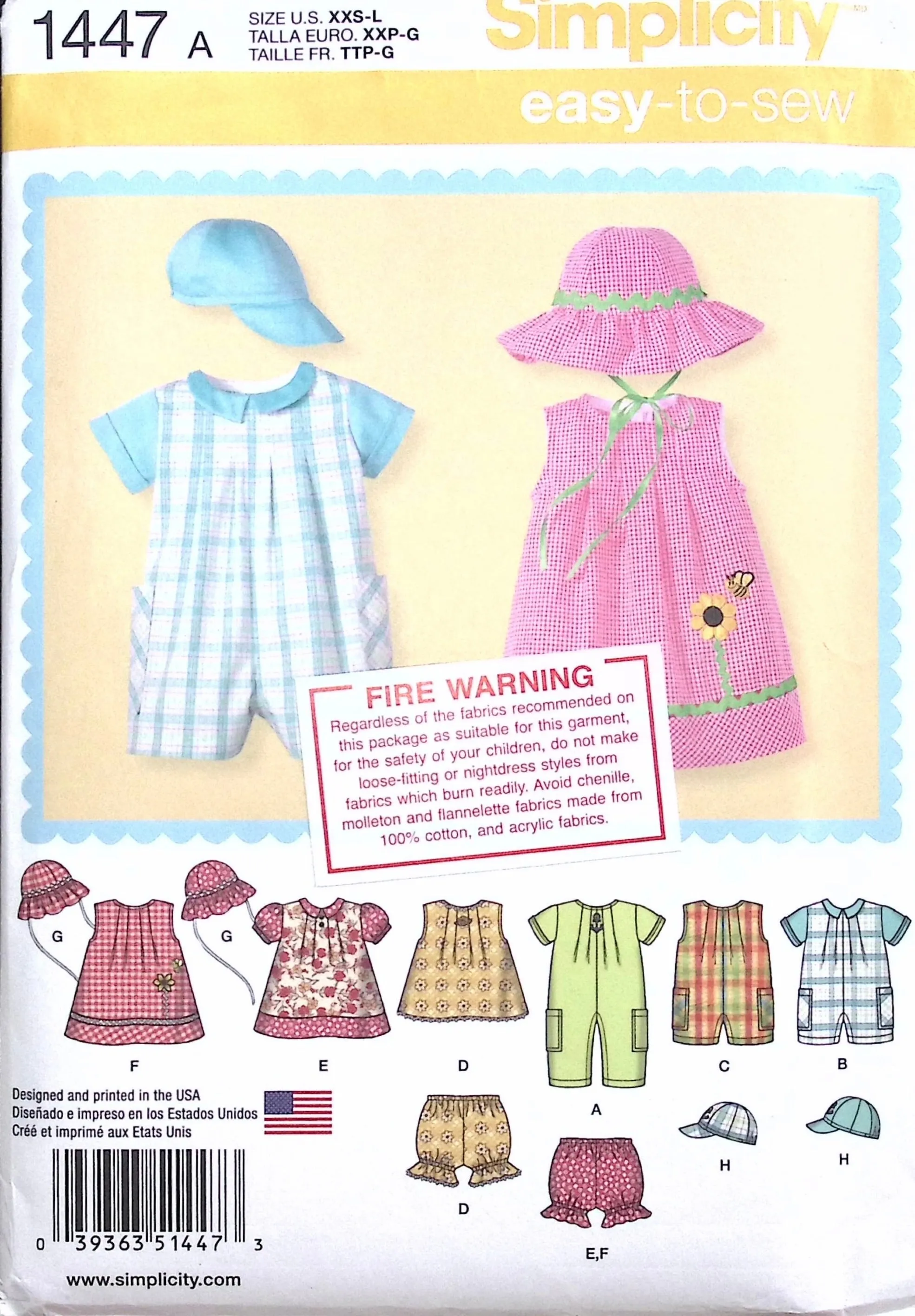 Sewing Pattern: Simplicity 1447