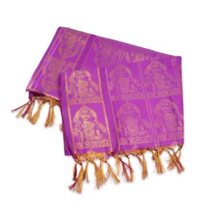Shawl - 2 Mtr | Murugan Murti Design Towel/ Angavastram/ Jari Ponnadai Shawl for Men & Women