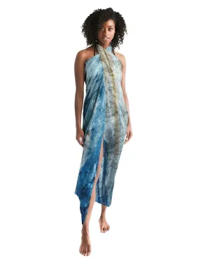 Sheer Blue Mountain Outdoor Landscape Swim Cover Up by inQue.Style