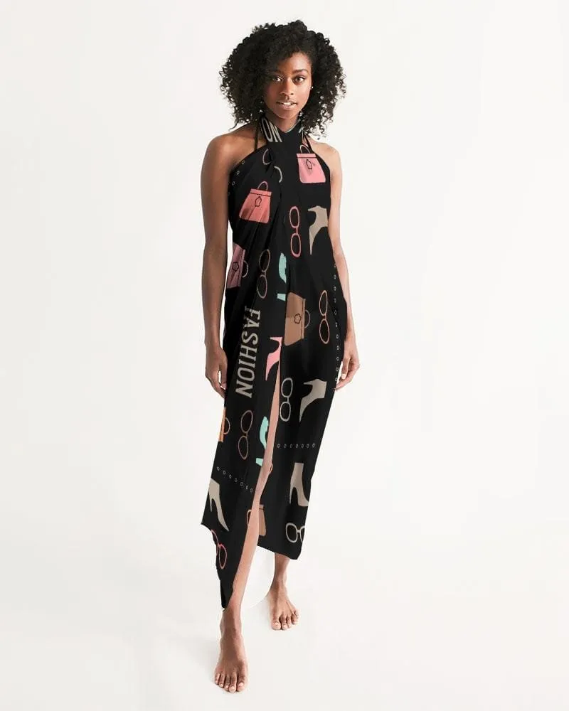Sheer Fashion Design Style Black Swimsuit Cover Up by inQue.Style