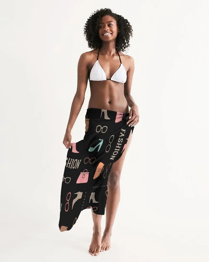 Sheer Fashion Design Style Black Swimsuit Cover Up by inQue.Style
