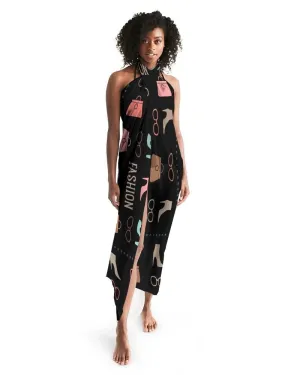 Sheer Fashion Design Style Black Swimsuit Cover Up by inQue.Style