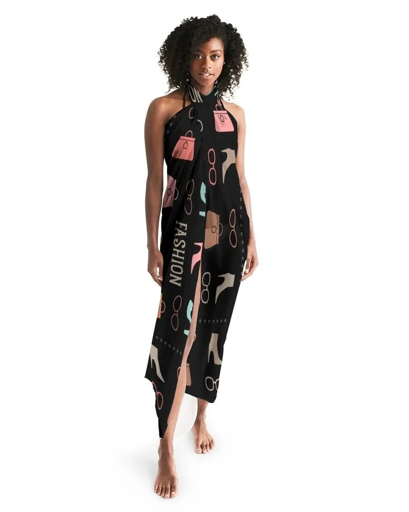 Sheer Fashion Design Style Black Swimsuit Cover Up by inQue.Style