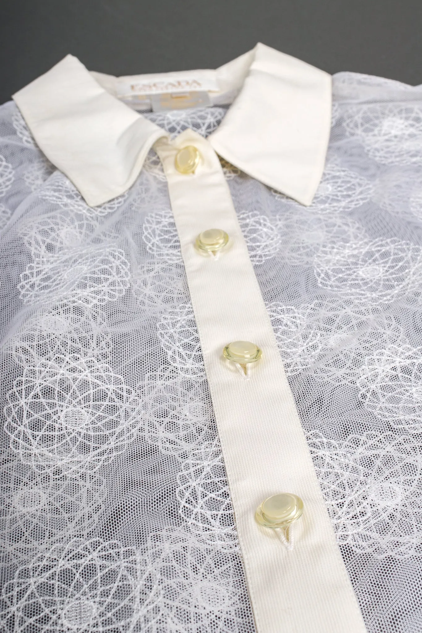 Sheer Mesh Spirograph Shirt