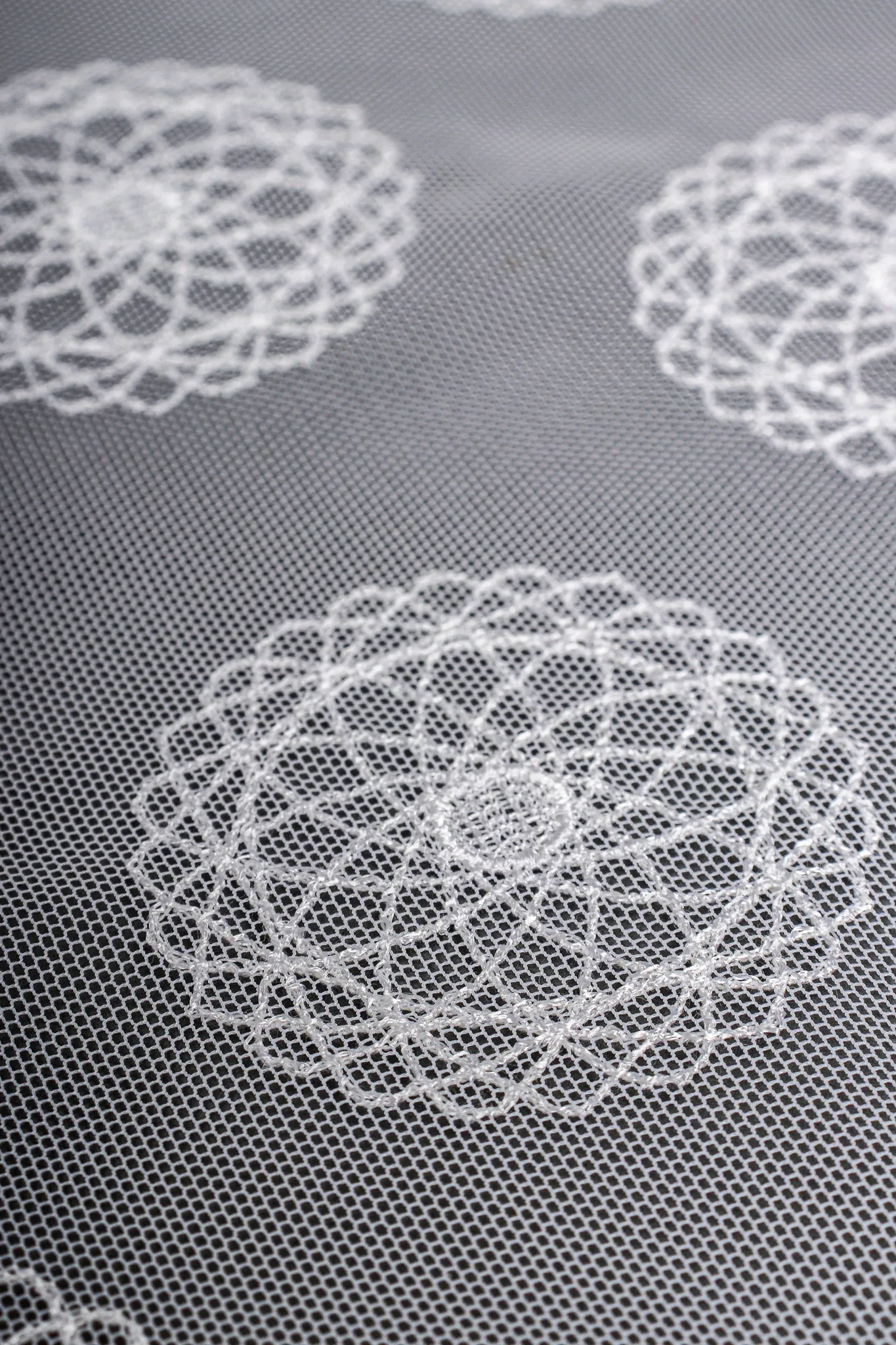Sheer Mesh Spirograph Shirt