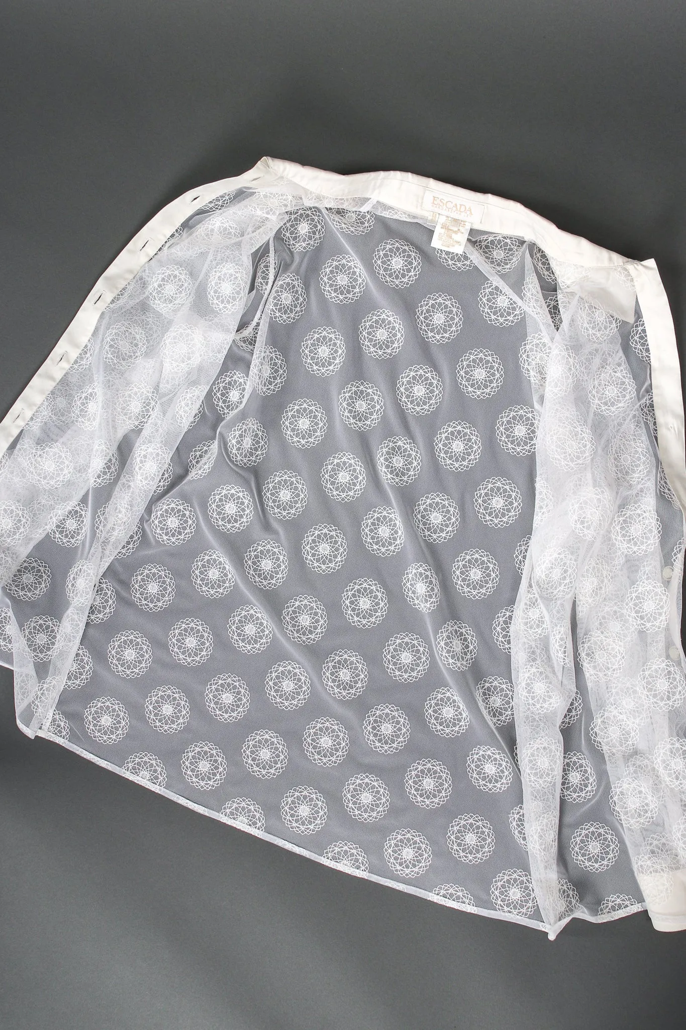 Sheer Mesh Spirograph Shirt