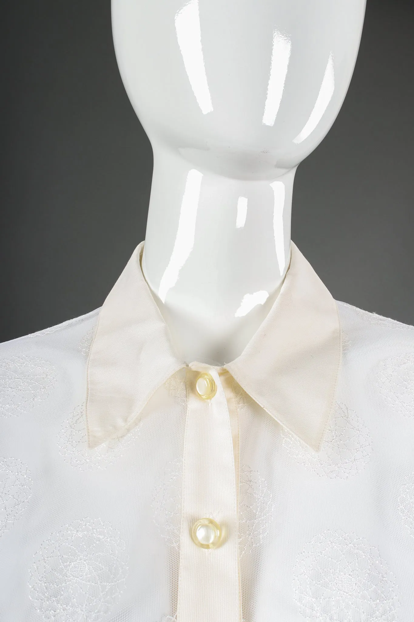 Sheer Mesh Spirograph Shirt