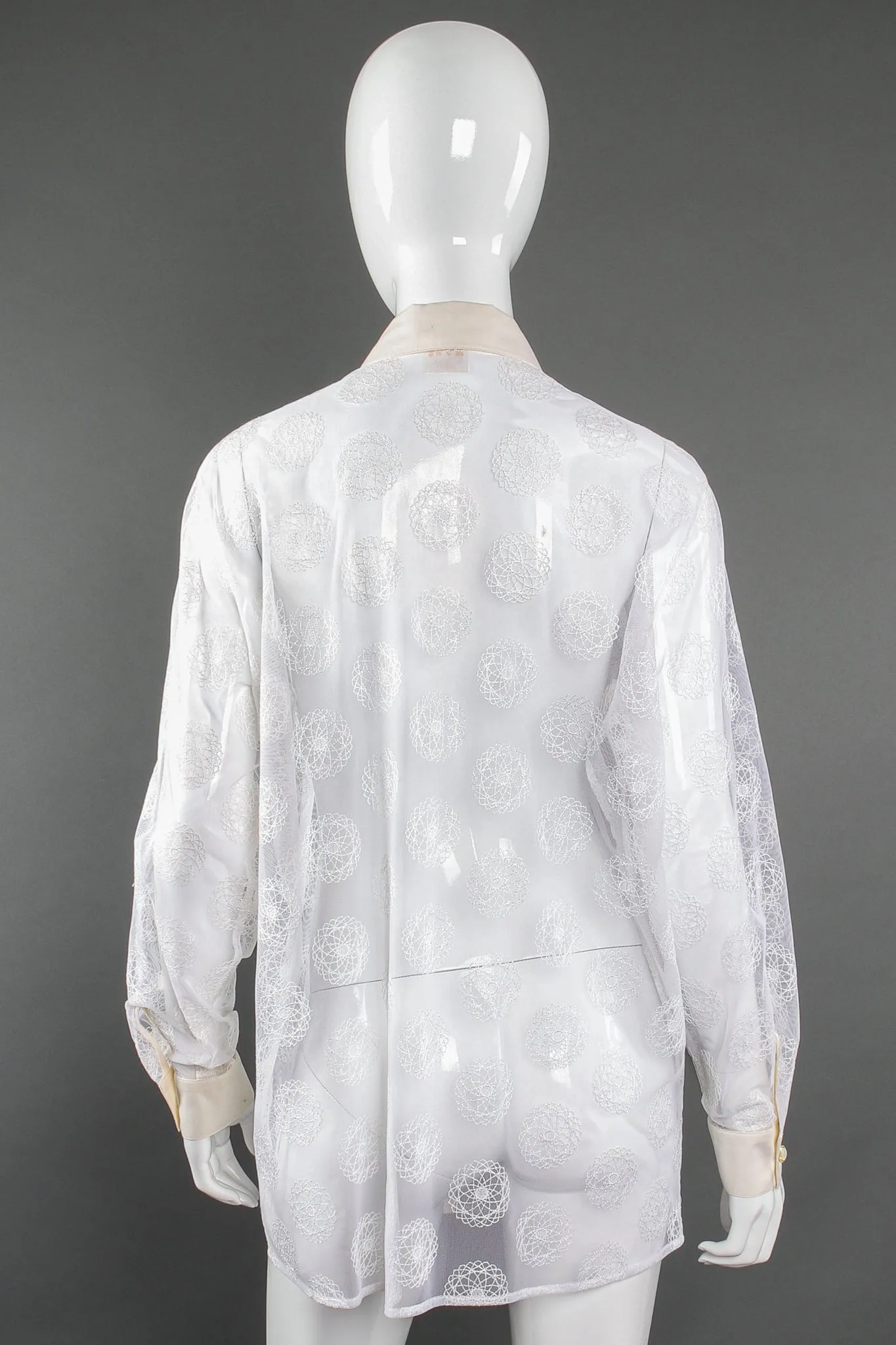 Sheer Mesh Spirograph Shirt