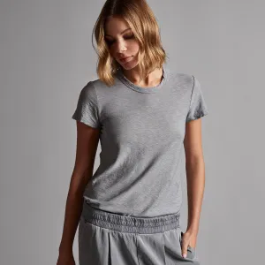 Sheer Slub Crew Neck Tee - Breeze