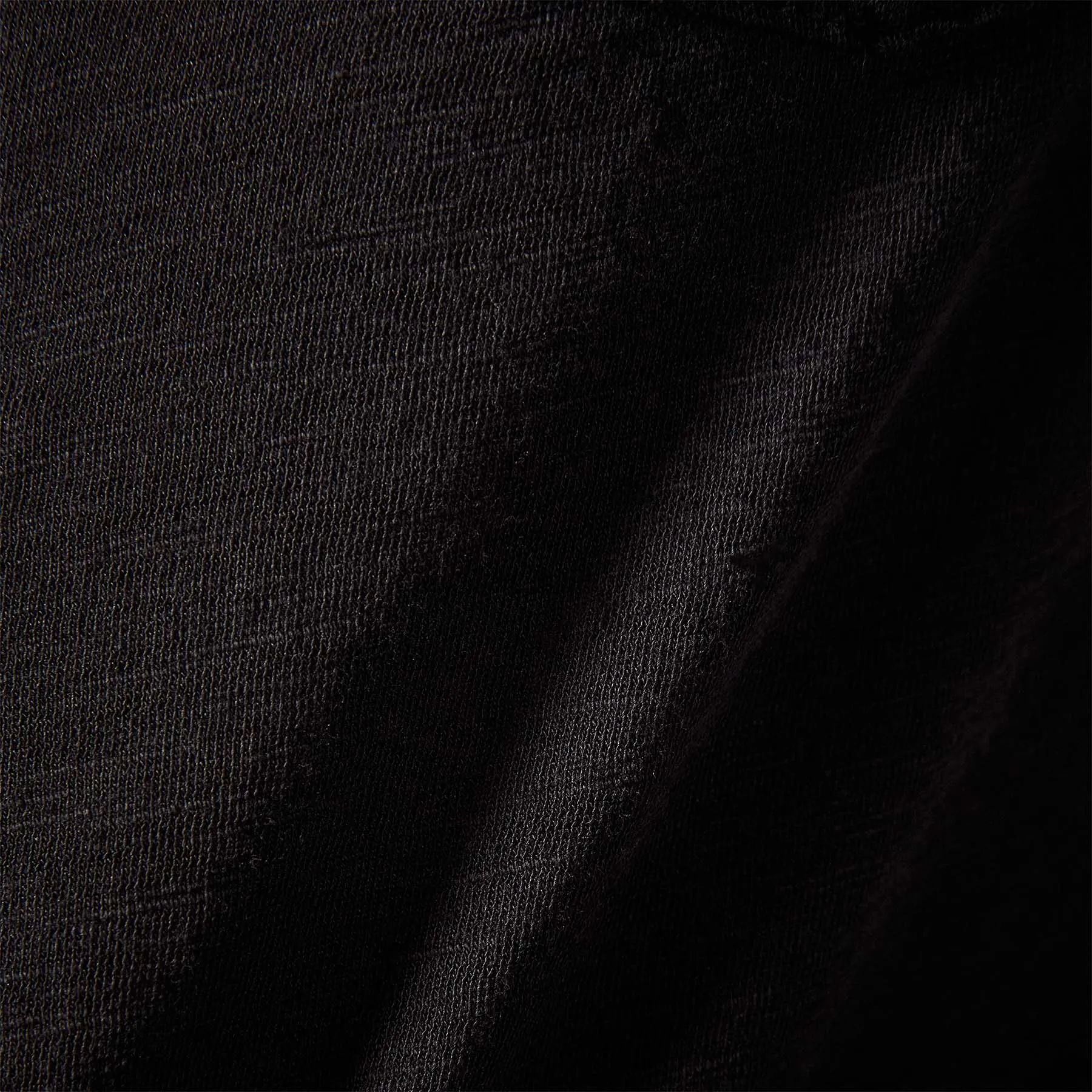 Sheer Slub Side Panel Shirt - Black