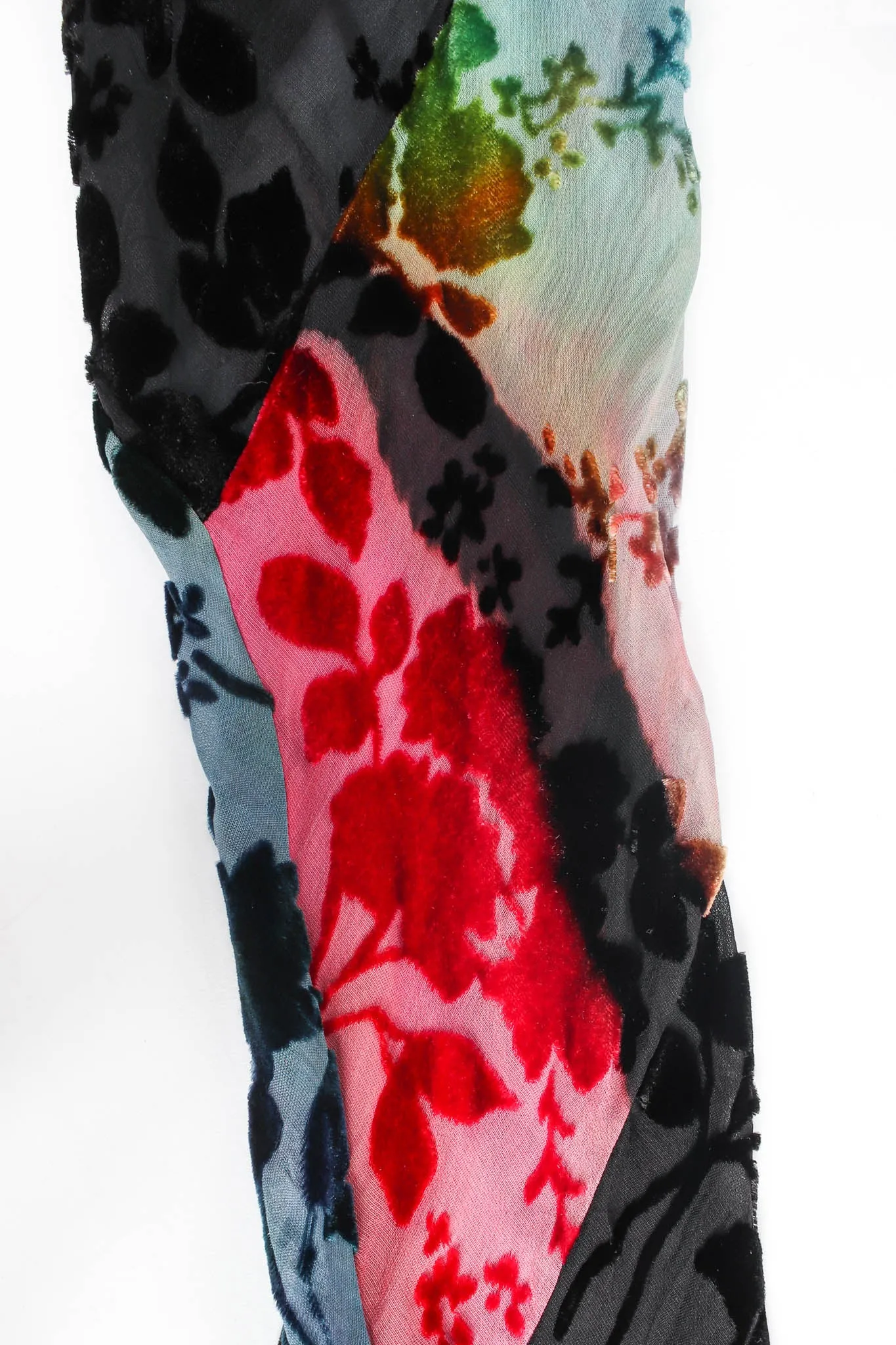 Sheer Velvet Floral Burnout Dress